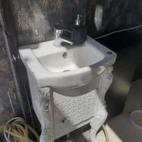 روشویی کابینتی با شیر درحدنو