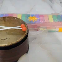 بلز دو اکتاو رها(نارنجی) و طبلک چوبی رها