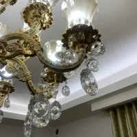لوستر برنز ۱۶ شاخه|لوستر و چراغ آویز|کرج, شاهین‌ویلا|دیوار