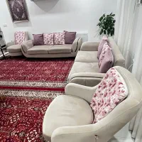 مبلمان ۸نفره کاملا سالم با پارچه بسیار تمیز