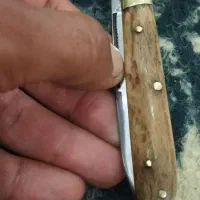 چاقو کهنه دسته شاخ|کلکسیون اشیاء عتیقه|همدان, |دیوار