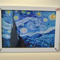 تابلو جذاب ونکوک نقاشی شب پرستاره