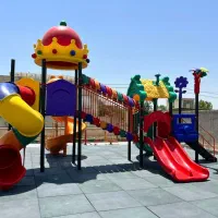 مجموعه بازی پلی اتیلن کد۸تاب سرسره مهدکودک کد۸|اسباببازی|کیش, |دیوار