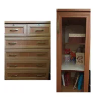 کمد جا لباسی و کمد کتابخانه