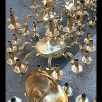 معامله لوسترهای برنجی آب طلا کیلویی ۱۲۰۰|لوستر و چراغ آویز|همدان, |دیوار