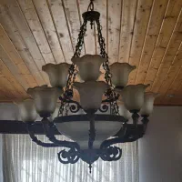 لوستر|لوستر و چراغ آویز|نور, |دیوار