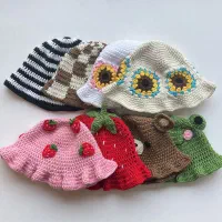 کلاه رافیا بافتنی