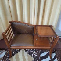 میز تلفن چوبی