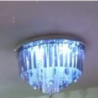 لوستر سقفی شش شعله ریموت دار قطر ۶۰ در حد خیلی نو