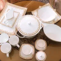 ظروف ۱۸ نفره چینی|ظروف سرو و پذیرایی|اصفهان, باغ دریاچه|دیوار