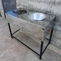 کانتر گرم دو لگنه استیل