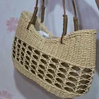 کیف حصیری کاردست ،داخل استردوزی|کیف، کفش، کمربند|پاکدشت, پاکدشت (مامازند)|دیوار