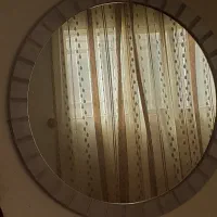 آیینه گرد چوبی