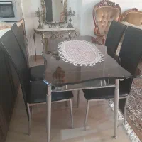 میز نهارخوری ۴ نفره شیشه ای