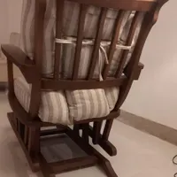 صندلی راک مکانیکی چوب گردو مبلی|صندلی و نیمکت|آمل, |دیوار