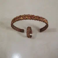 دستبند و انگشتر سیاه قلم مسی نو|جواهرات|تهران, صد دستگاه|دیوار