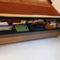 تخت دو نفره جک دار با دراور و اینه. چوب|تخت و سرویس خواب|تهران, سردارجنگل|دیوار