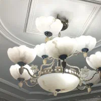 دو عدد لوستر ۹ شاخه سالم