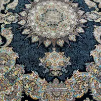 ۲ تخته فرش ماشینی ۹متری فیروزه ای مشکی ۱۰۰۰شانه|فرش|تهران, فتح|دیوار