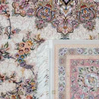 دو تخته فرش 1200 شانه جواهر کرم|فرش|نسیم‌شهر, |دیوار