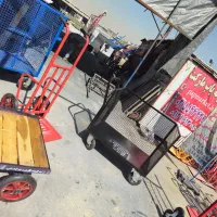 اسان بر قفسه ای گاری چهار چرخ دستی قفسه ای آسان بر