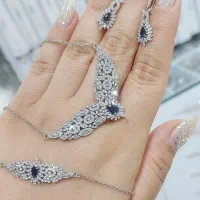 سرویس نقره جواهری کادو ناب تولد سالگرد ازدواج 2167|بدلیجات|تبریز, |دیوار