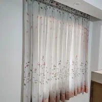 پرده حریرآستر دوخته شده سرب پایین چوب پرده، توافقی