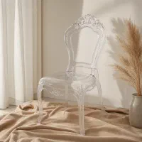 صندلی پلکسی وارداتی و صندلی تاج دار طرح CNC