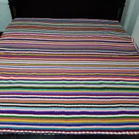 لحاف کرسی و رو تختی قلاب بافی|صنایع دستی و سایر لوازم تزئینی|شهرکرد, |دیوار