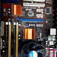 مادربرد ddr2   P5KPL/EPU  شرکت ISUS همراه  رم وspu