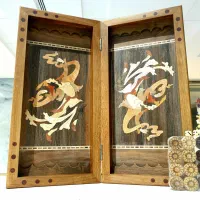 تخته نرد چوب گردو معرق کاری