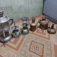 چراغ نفتی وسماور نفتی قدیمی|کلکسیون اشیاء عتیقه|مشهد, پنجتن|دیوار