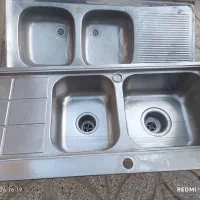 سینک دوقلو|آب‌چکان و نظم‌دهنده ظروف|شاهرود, |دیوار