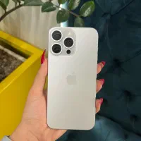 آیفون ۱۵ پرومکس سفید تیتانیوم