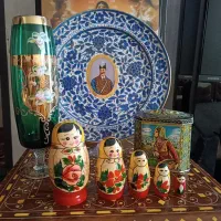 بشقاب قلم آبی ناصری 32سانت