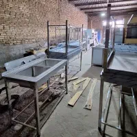 میز کار استیل و سینک|کافی‌شاپ و رستوران|کاشمر, |دیوار