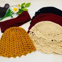 کلاه بهاره قلاب بافی