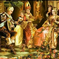 تابلو فرش ویالون زن