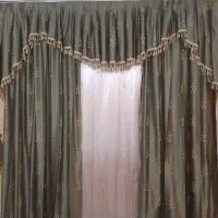 پرده سالن پذیرایی کناره با والن