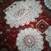 رومیزی کاموایی دستباف|پرده، رانر، رومیزی|شیراز, شهرک مطهری|دیوار