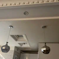 دو عدد لوستر طرح شکوفه با پخش نور ریز