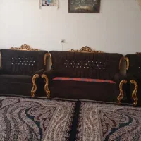 مبل هفت نفره با میز وگل میز