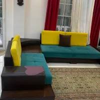 مبل راحتی ۷ نفره با پاف|مبلمان خانگی و میز عسلی|نوشهر, |دیوار