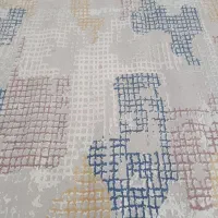 ۱جفت فرش ۹متری گل برجسته طرح وینتیج