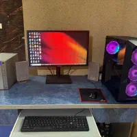 کامپیوتر و سیستم گیمینگ کامل همراه با مانیتور