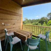 اجاره روزانه کلبه چوبی ۴۰ متری با ویو بی نظیر