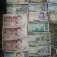 تعدادی اسکناس وسکه ایرانی و خارجی|کلکسیون سکه، تمبر، اسکناس|محمدیه-قزوین, |دیوار