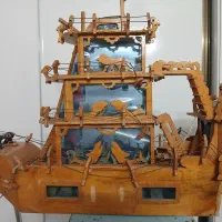 کشتی چوبی دست ساز|کلکسیون و سرگرمی|قم, پردیسان|دیوار