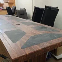 میز کنفرانس و 6 صندلی|مبلمان اداری|کرمان, |دیوار