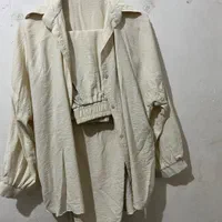 شومیز شلوار ست شیری